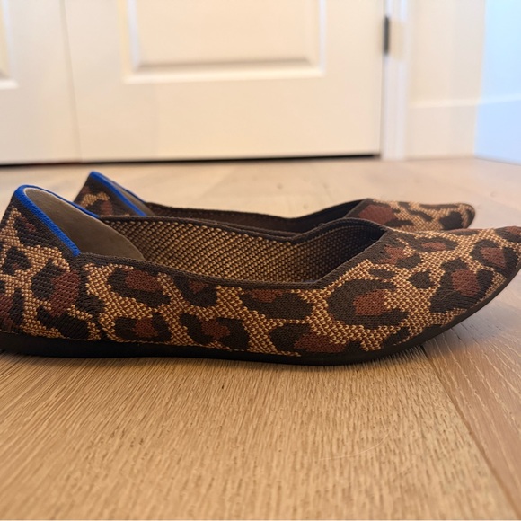 Rothy’s The Point Retired Leopard Print Women's Flats - Picture 4 of 7